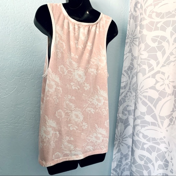Lucky Brand Pink & White Floral Tank Top Size XL - Picture 11 of 12